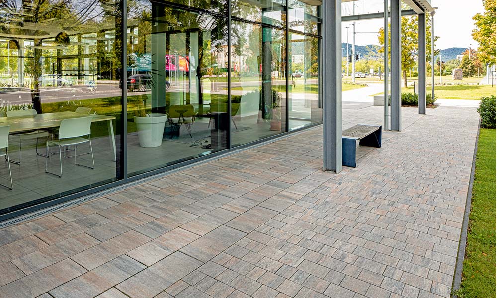 Piazza, kagylómész Friedl Steinwerke Piazza, kagylómész Friedl Steinwerke