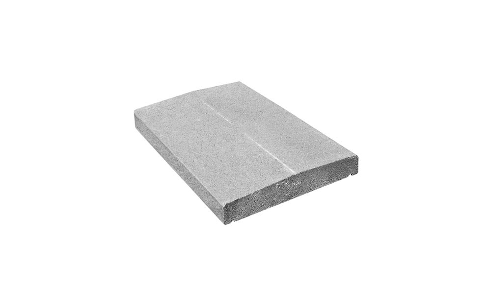 Fedlap "püspöksüveg" vízorral 50×33×6 cm szürke
