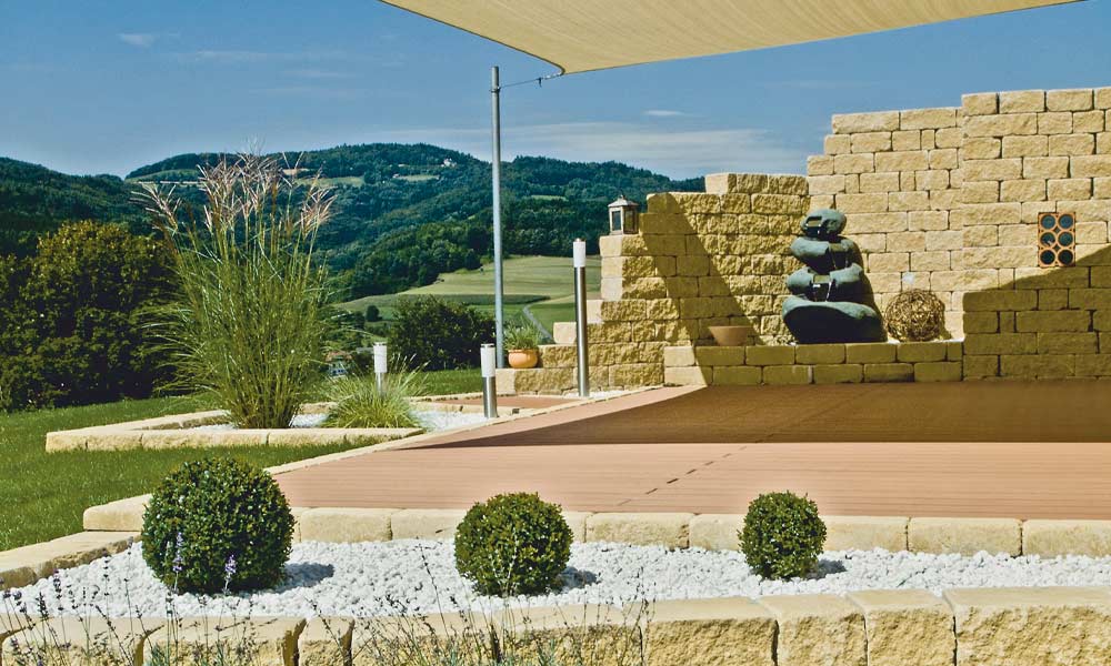 Gutshof falazókő MB24 koptatott 15 cm, homoksárga Gutshof falazókő MB24 koptatott 15 cm, homoksárga