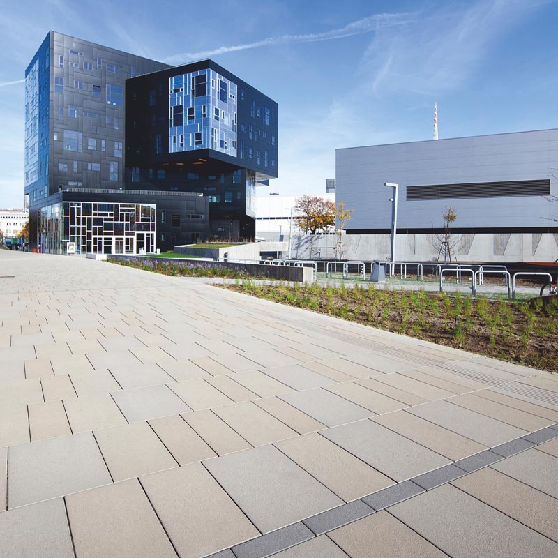 Campus WU Bécs Magnum térkő Friedl Steinwerke Campus WU Bécs Magnum térkő Friedl Steinwerke