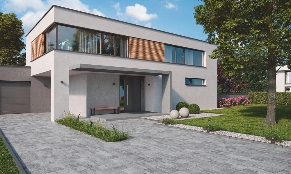 Bejáró Arret B25 VG4 kombitérkő, gránitszürke árnyalt Friedl Steinwerke Bejáró Arret B25 VG4 kombitérkő, gránitszürke árnyalt Friedl Steinwerke