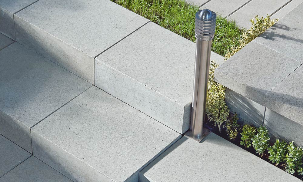 Linea tömblépcső 50 x 40 x 15 cm, szürke Linea tömblépcső 50 x 40 x 15 cm, szürke