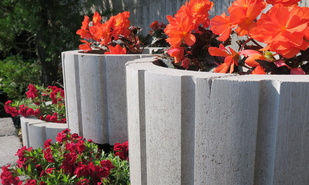 Rondo flórakosár, szürke Rondo flórakosár, szürke