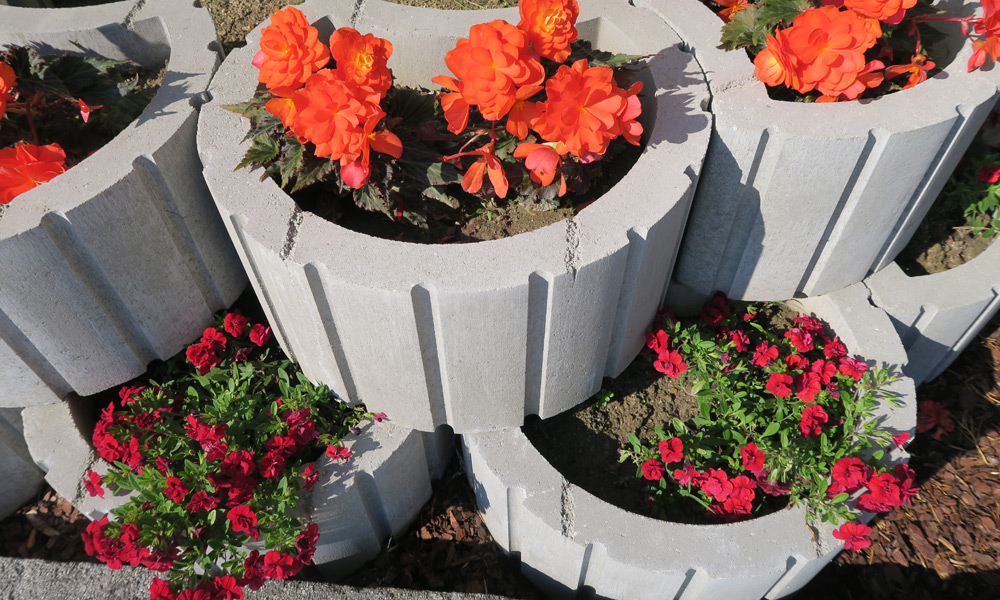 Rondo flórakosár, szürke Rondo flórakosár, szürke