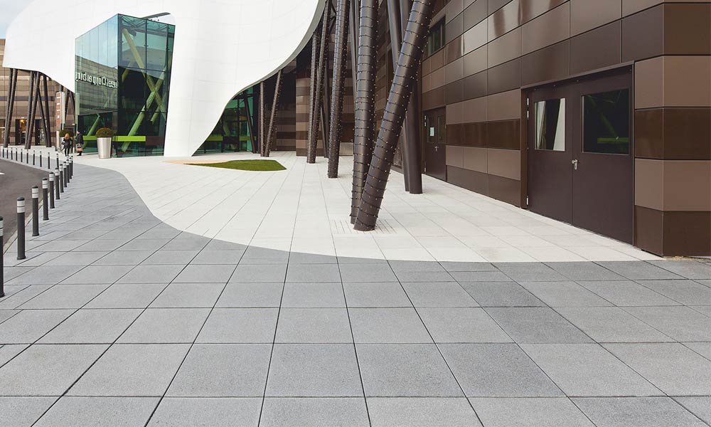 Bevásárlóközpont Linea VG4 térkőlap, fehér Friedl Steinwerke Bevásárlóközpont Linea VG4 térkőlap, fehér Friedl Steinwerke