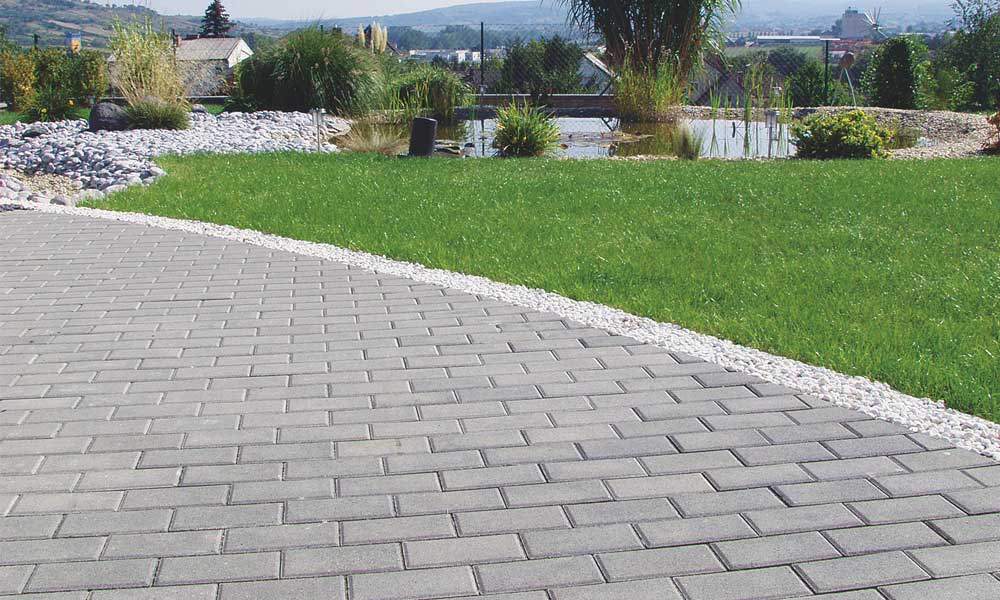 Parkettakő, szürke