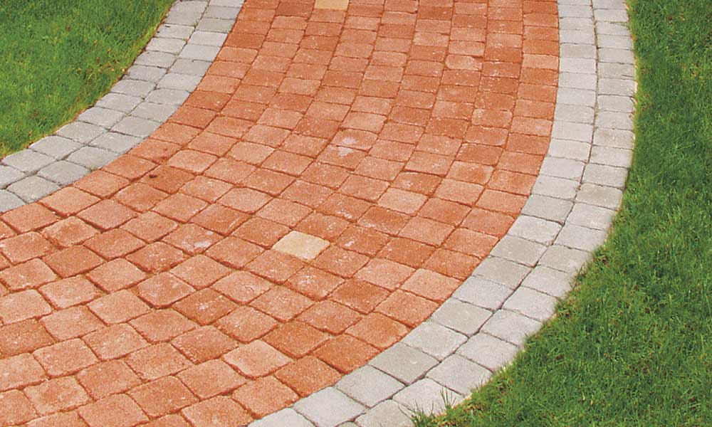 Grado kockakő, szürke és téglavörös Grado kockakő, szürke és téglavörös