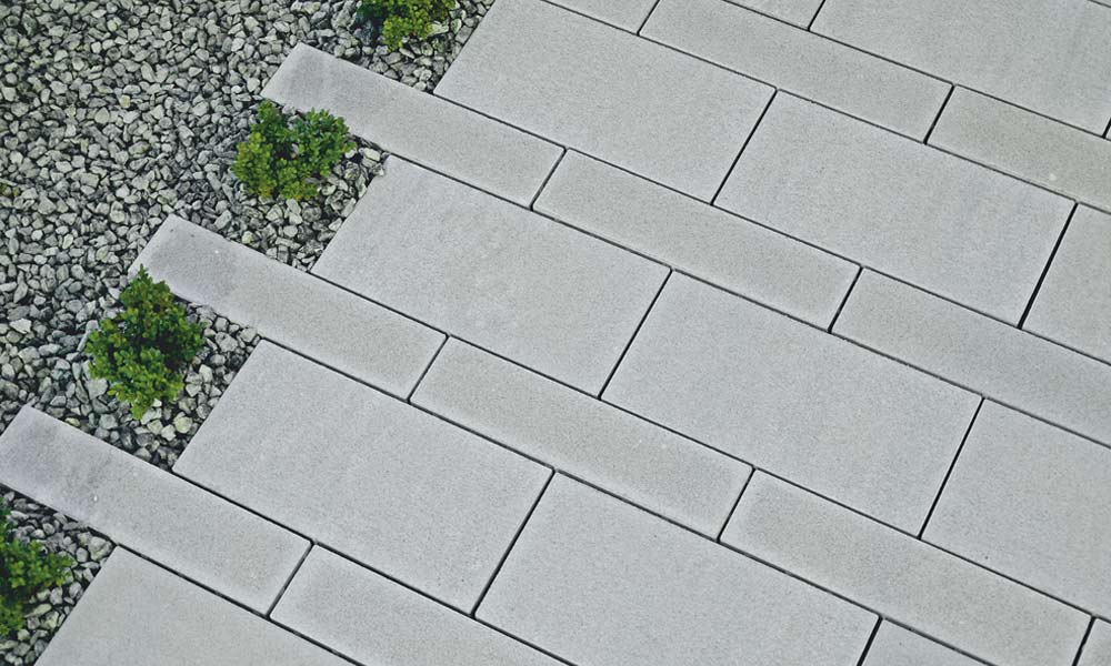 Linea VG4 térkőlap 60 x 30 x 8 cm, platina közép