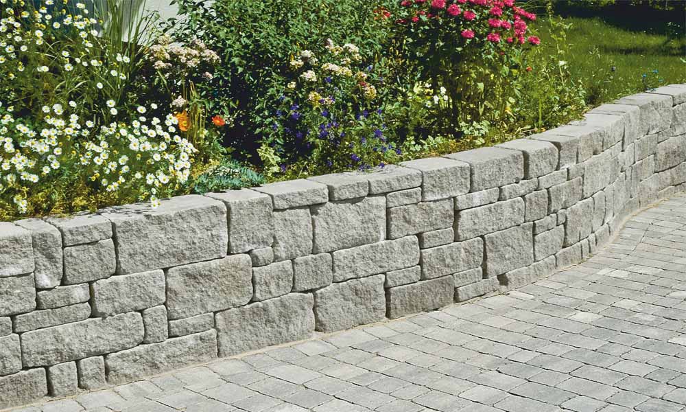 Gutshof falazókő MB24 koptatott, szürke vadkötésben rakva Gutshof falazókő MB24 koptatott, szürke vadkötésben rakva