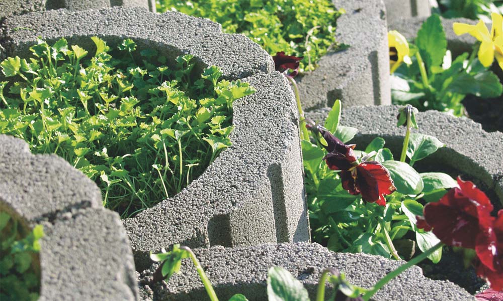 Rondo flórakosár, szürke Rondo flórakosár, szürke