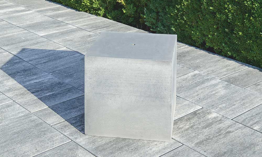 Betonkocka 45 x 45 x 45 cm, gránit árnyalt; Campus VG4, gránitszürke árnyalt